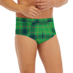 St. Patrick's Day Scottish Plaid Print Men's Briefs