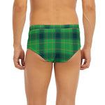 St. Patrick's Day Scottish Plaid Print Men's Briefs