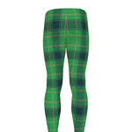 St. Patrick's Day Scottish Plaid Print Men's leggings