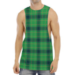 St. Patrick's Day Scottish Plaid Print Men's Muscle Tank Top