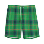 St. Patrick's Day Scottish Plaid Print Men's Sports Shorts