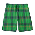 St. Patrick's Day Scottish Plaid Print Men's Swim Trunks