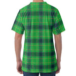 St. Patrick's Day Scottish Plaid Print Men's Velvet T-Shirt