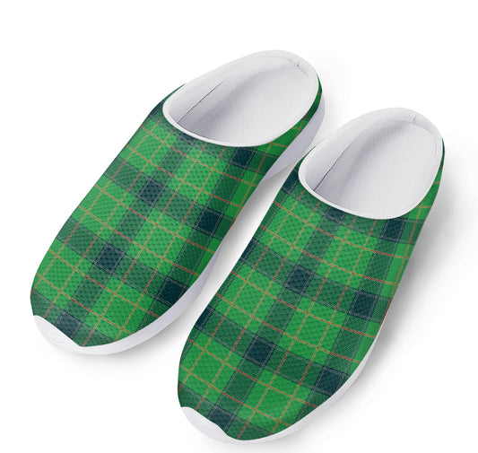 St. Patrick's Day Scottish Plaid Print Mesh Casual Shoes