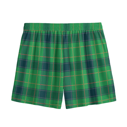 St. Patrick's Day Scottish Plaid Print Mesh Shorts