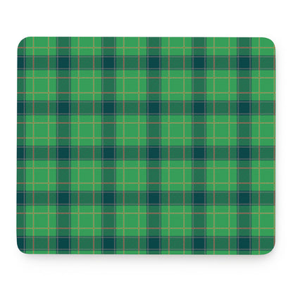 St. Patrick's Day Scottish Plaid Print Mouse Pad