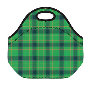 St. Patrick's Day Scottish Plaid Print Neoprene Lunch Bag