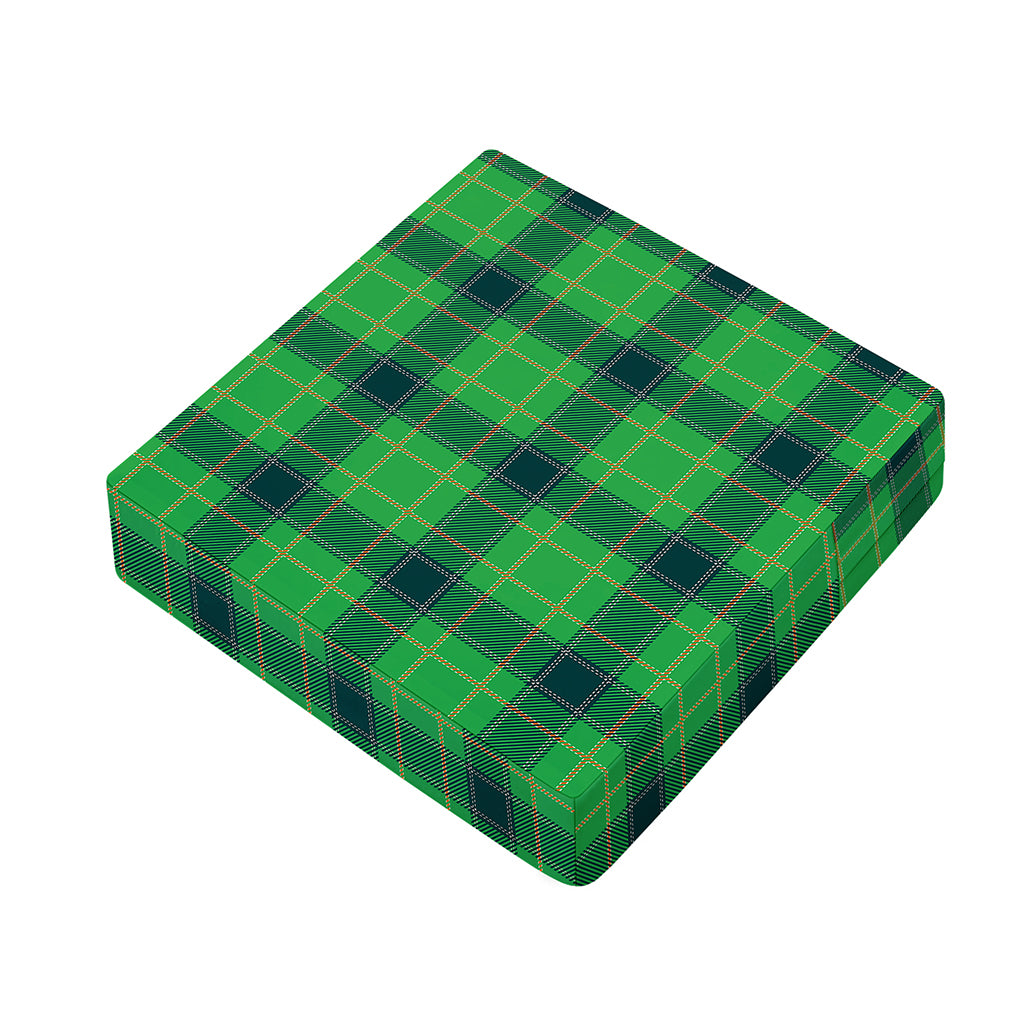 St. Patrick's Day Scottish Plaid Print Outdoor Seat Cushion Cover