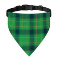 St. Patrick's Day Scottish Plaid Print Over The Collar Dog Bandana