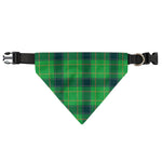 St. Patrick's Day Scottish Plaid Print Over The Collar Dog Bandana
