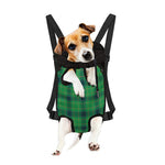 St. Patrick's Day Scottish Plaid Print Pet Carrier Backpack