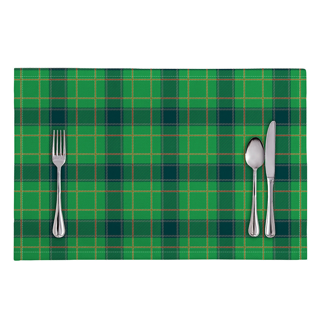 St. Patrick's Day Scottish Plaid Print Placemat