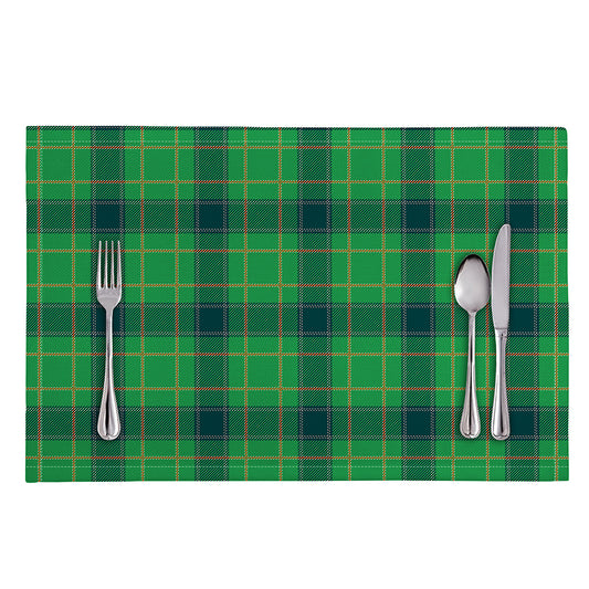 St. Patrick's Day Scottish Plaid Print Placemat