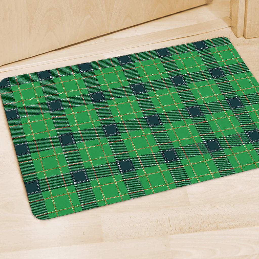 St. Patrick's Day Scottish Plaid Print Polyester Doormat