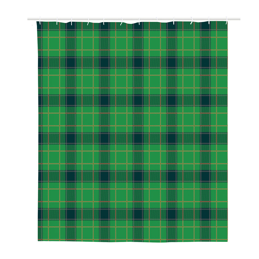 St. Patrick's Day Scottish Plaid Print Polyester Shower Curtain