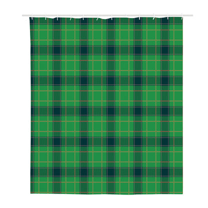 St. Patrick's Day Scottish Plaid Print Polyester Shower Curtain