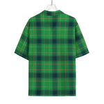 St. Patrick's Day Scottish Plaid Print Rayon Hawaiian Shirt