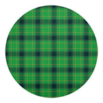 St. Patrick's Day Scottish Plaid Print Round Blanket