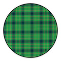 St. Patrick's Day Scottish Plaid Print Round Floor Mat