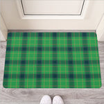 St. Patrick's Day Scottish Plaid Print Rubber Doormat