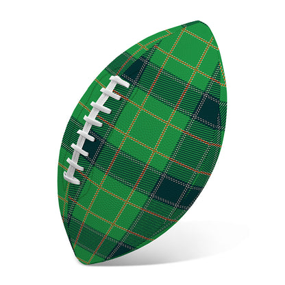 St. Patrick's Day Scottish Plaid Print Rugby Ball