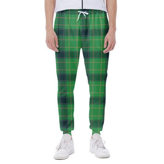 St. Patrick's Day Scottish Plaid Print Scuba Joggers