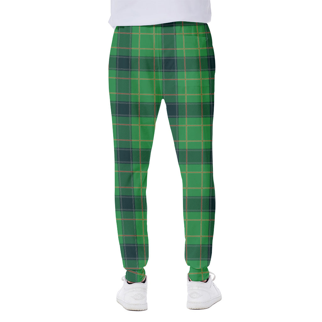 St. Patrick's Day Scottish Plaid Print Scuba Joggers