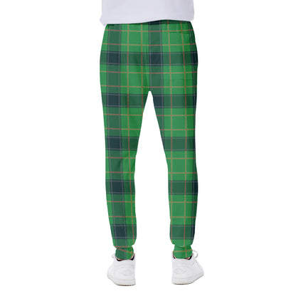 St. Patrick's Day Scottish Plaid Print Scuba Joggers
