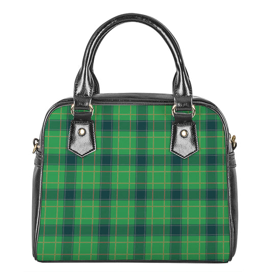 St. Patrick's Day Scottish Plaid Print Shoulder Handbag