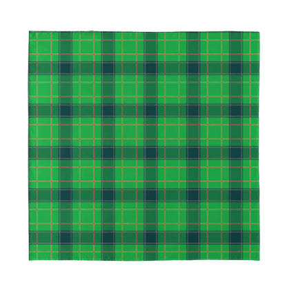 St. Patrick's Day Scottish Plaid Print Silk Bandana