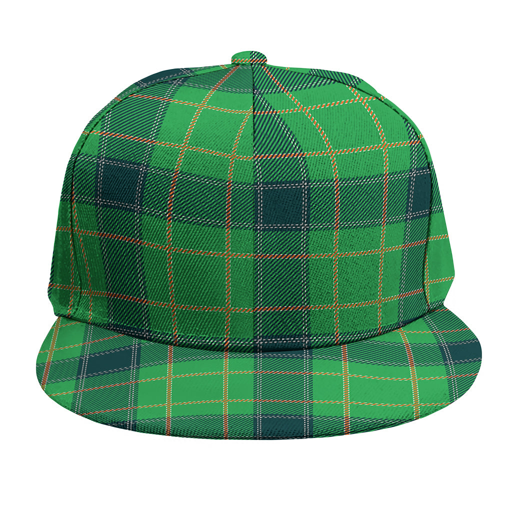 St. Patrick's Day Scottish Plaid Print Snapback Cap