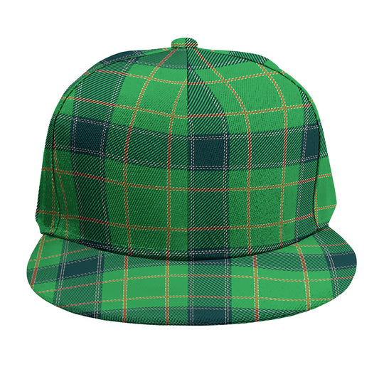 St. Patrick's Day Scottish Plaid Print Snapback Cap