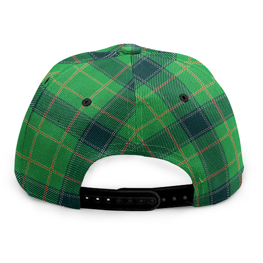 St. Patrick's Day Scottish Plaid Print Snapback Cap