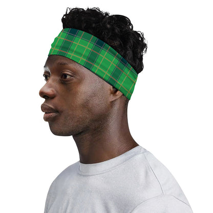 St. Patrick's Day Scottish Plaid Print Sports Headband
