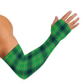 St. Patrick's Day Scottish Plaid Print Sun Protection Arm Sleeves