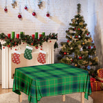 St. Patrick's Day Scottish Plaid Print Tablecloth