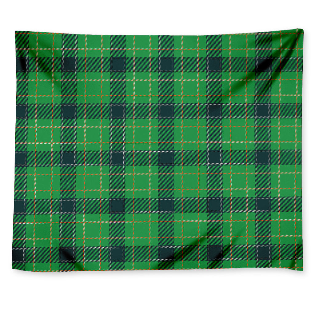 St. Patrick's Day Scottish Plaid Print Tapestry