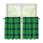 St. Patrick's Day Scottish Plaid Print Tier Curtains