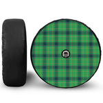 St. Patrick's Day Scottish Plaid Print Tire Cover With Camera Hole