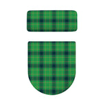 St. Patrick's Day Scottish Plaid Print Toilet Lid And Tank Cover Set