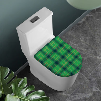 St. Patrick's Day Scottish Plaid Print Toilet Lid Cover