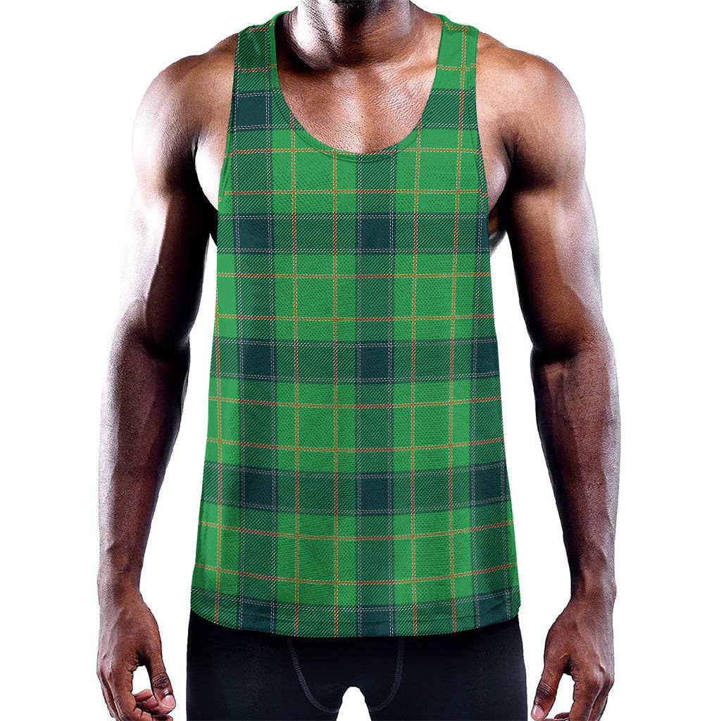 St. Patrick's Day Scottish Plaid Print Training Tank Top