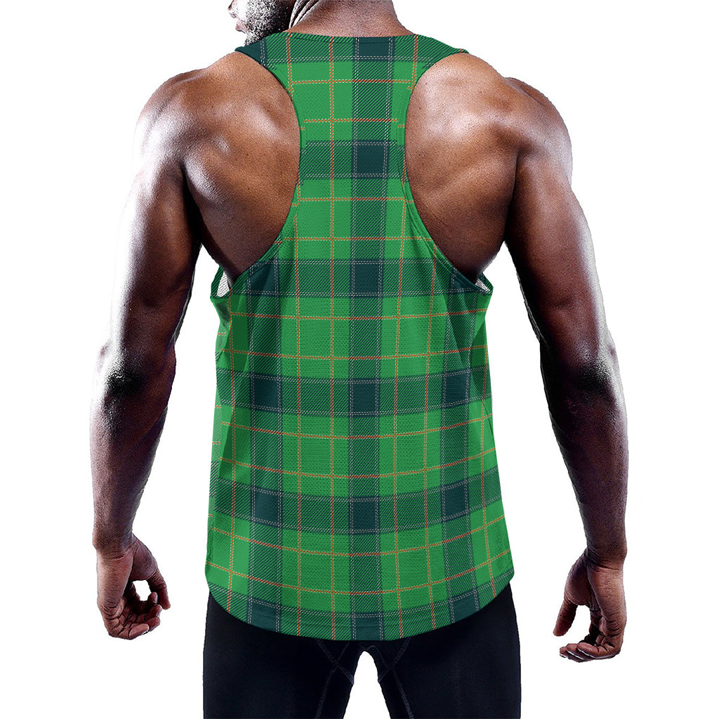 St. Patrick's Day Scottish Plaid Print Training Tank Top