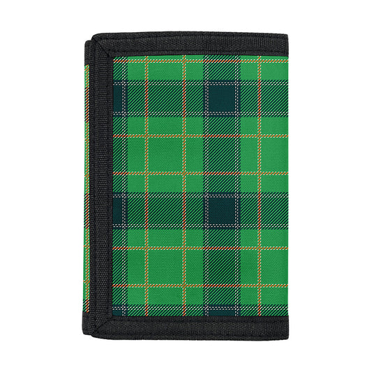 St. Patrick's Day Scottish Plaid Print Trifold Wallet