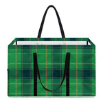 St. Patrick's Day Scottish Plaid Print Utility Tote Bag