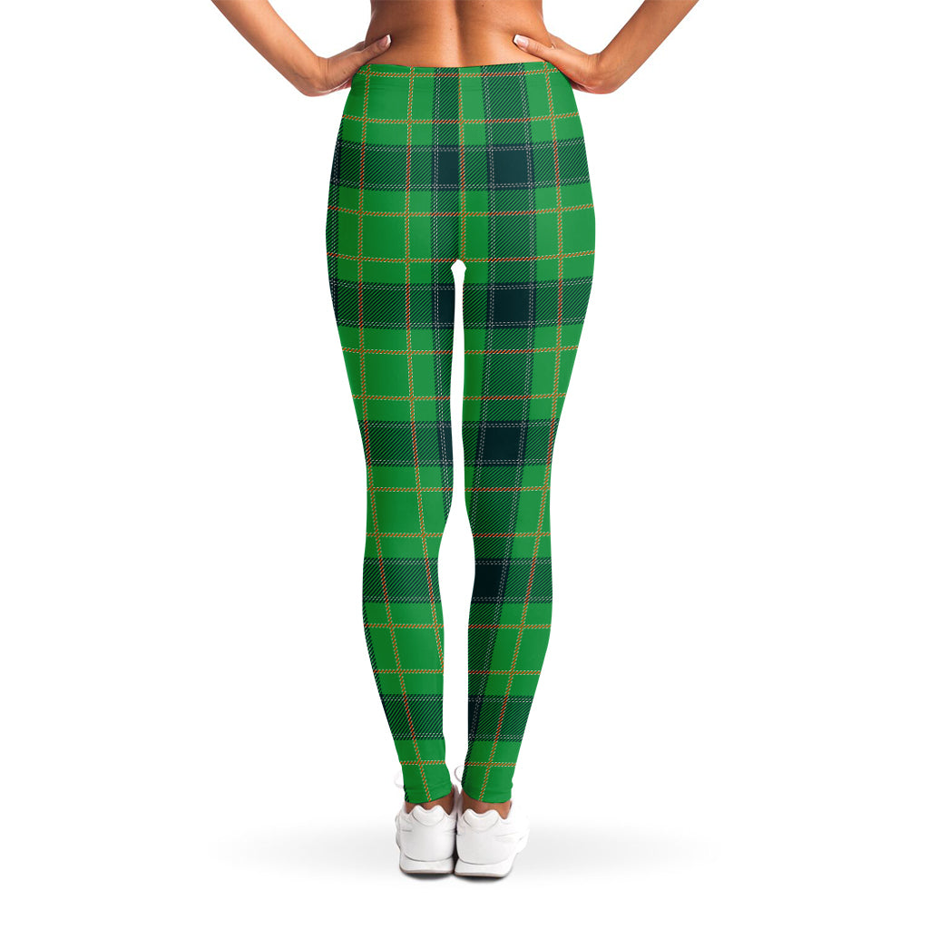 St. Patrick's Day Scottish Plaid Print Women's Leggings