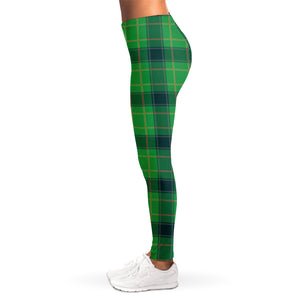 St. Patrick's Day Scottish Plaid Print Women's Leggings