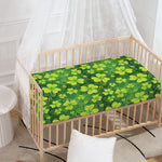 St. Patrick's Day Shamrock Pattern Print Baby Crib Sheet