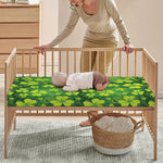 St. Patrick's Day Shamrock Pattern Print Baby Crib Sheet