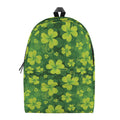 St. Patrick's Day Shamrock Pattern Print School Backpack